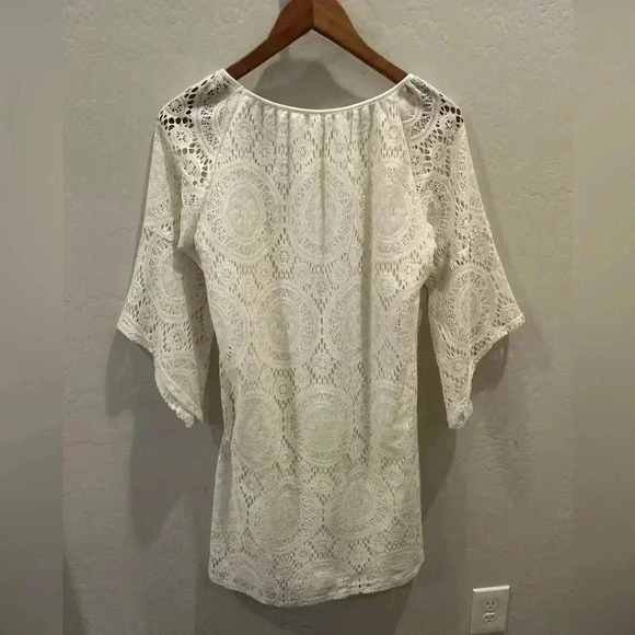 Tacera White Lace Dress Size Small - Picture 4 of 6